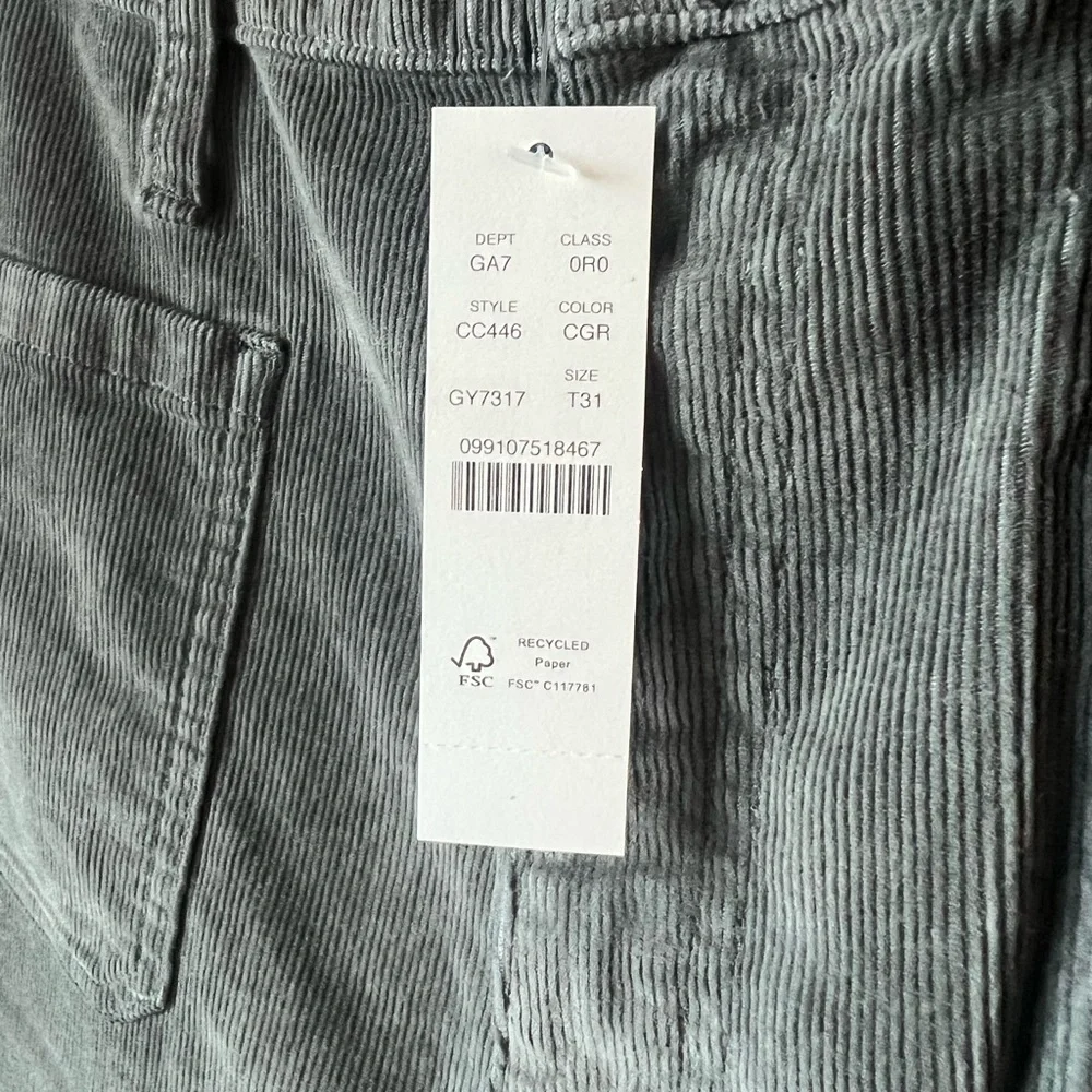 NWT JCREW Sailor slim-wide pant in stretch corduroy Size T30 Color Coal Grey - Picture 4 of 8